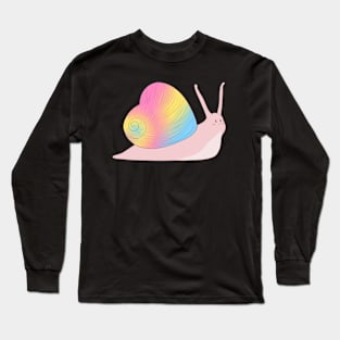 Pan Pride Love Heart Snail Long Sleeve T-Shirt